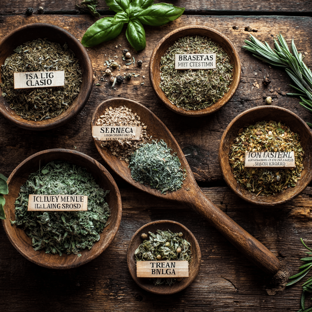 Calories in Italian seasoning rustic table