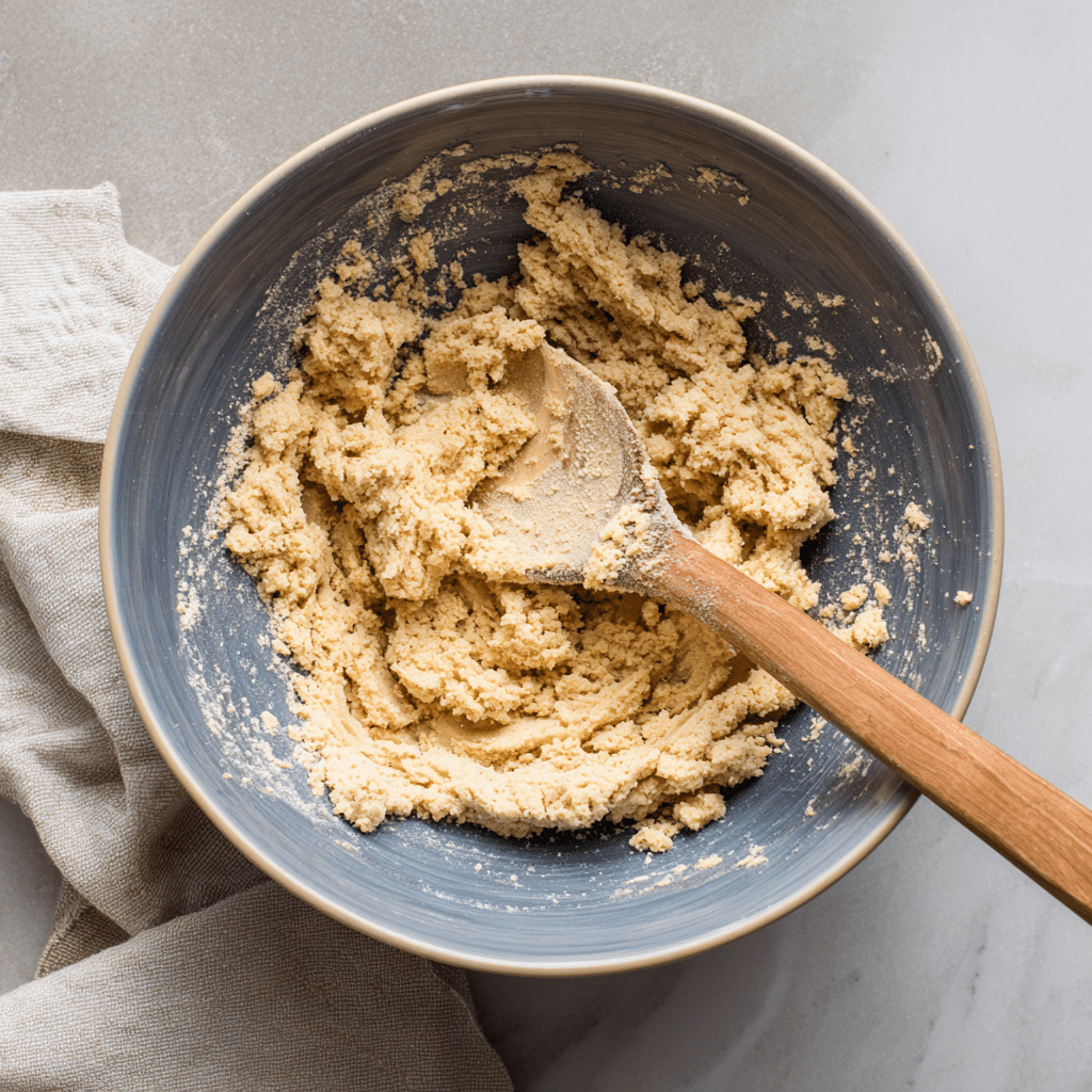 nutter butter dough in bowl