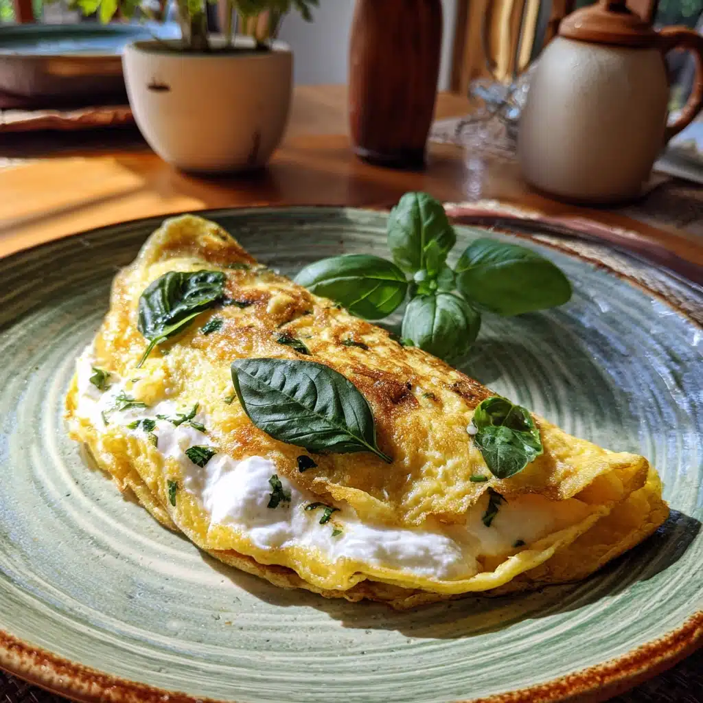 Omelette with Burrata – The Ultimate Creamy Breakfast Experience