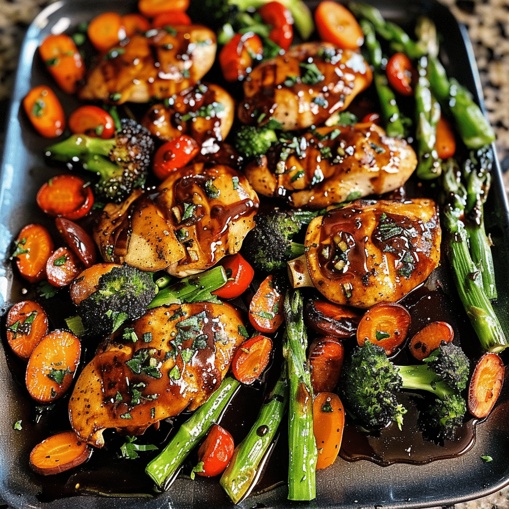 Balsamic Glazed Chicken and Veggies: A Flavorful Dish